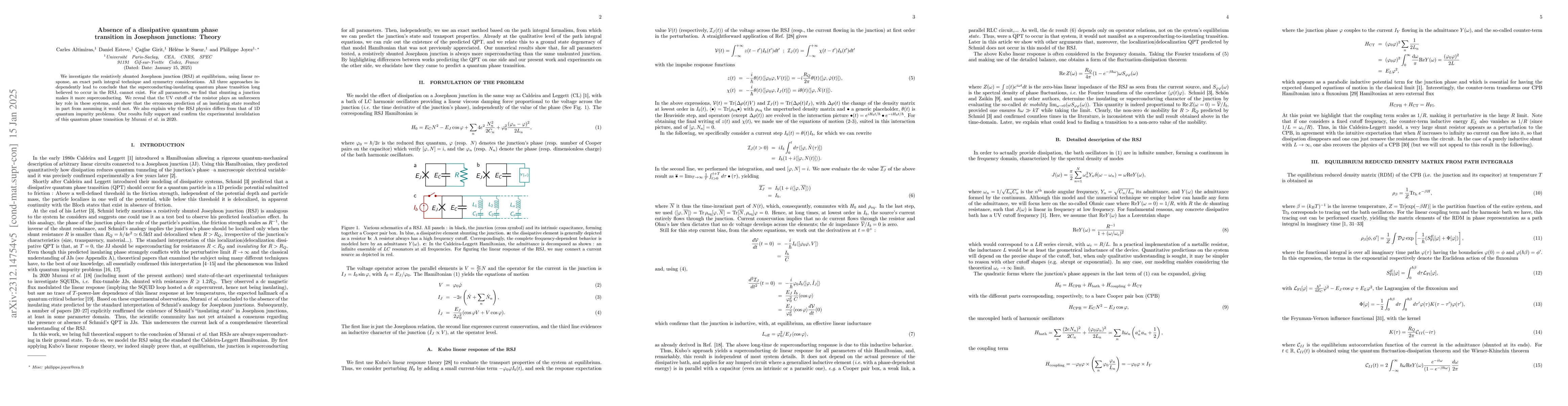 Thumbnail for Absence of a dissipative quantum phase transition in Josephson
  junctions: Theory