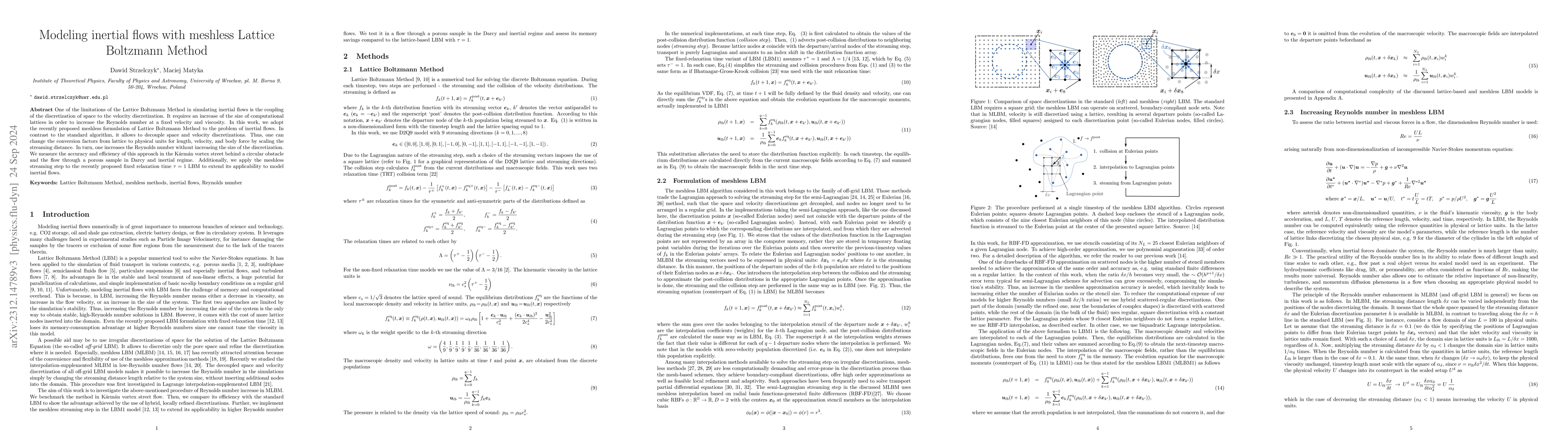 Thumbnail for Exploiting decoupled discretization in meshless lattice Boltzmann method
  for high-Reynolds number flows