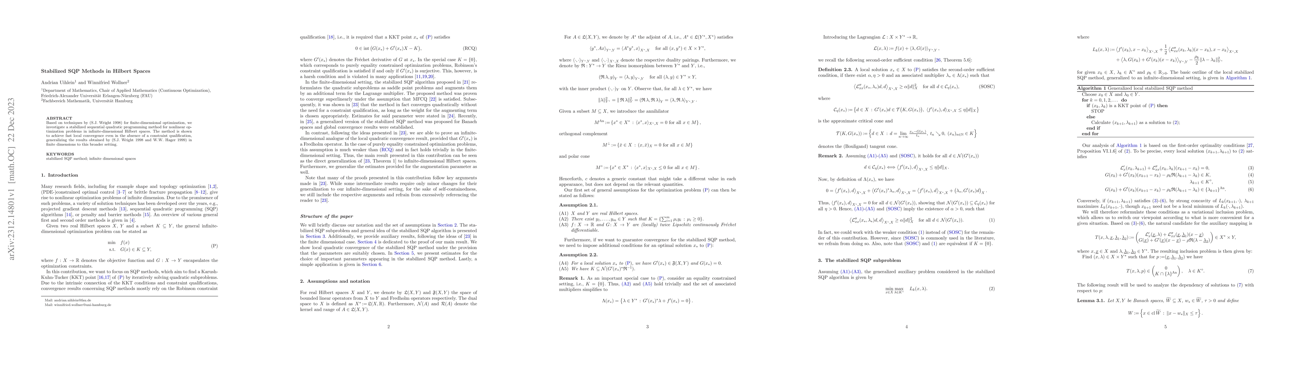 Thumbnail for Stabilized SQP Methods in Hilbert Spaces