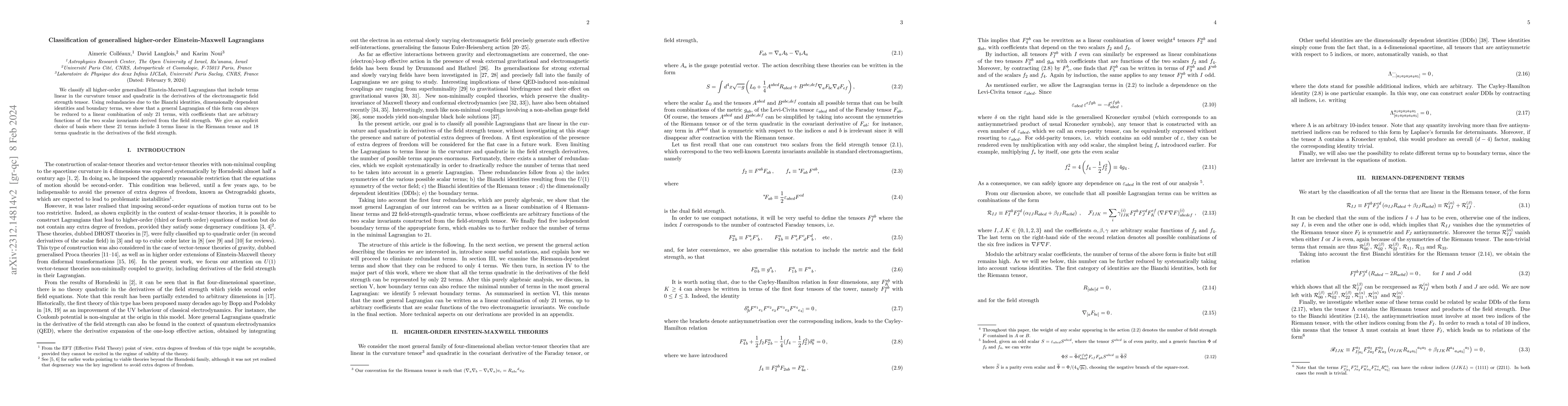 Thumbnail for Classification of generalised higher-order Einstein-Maxwell Lagrangians