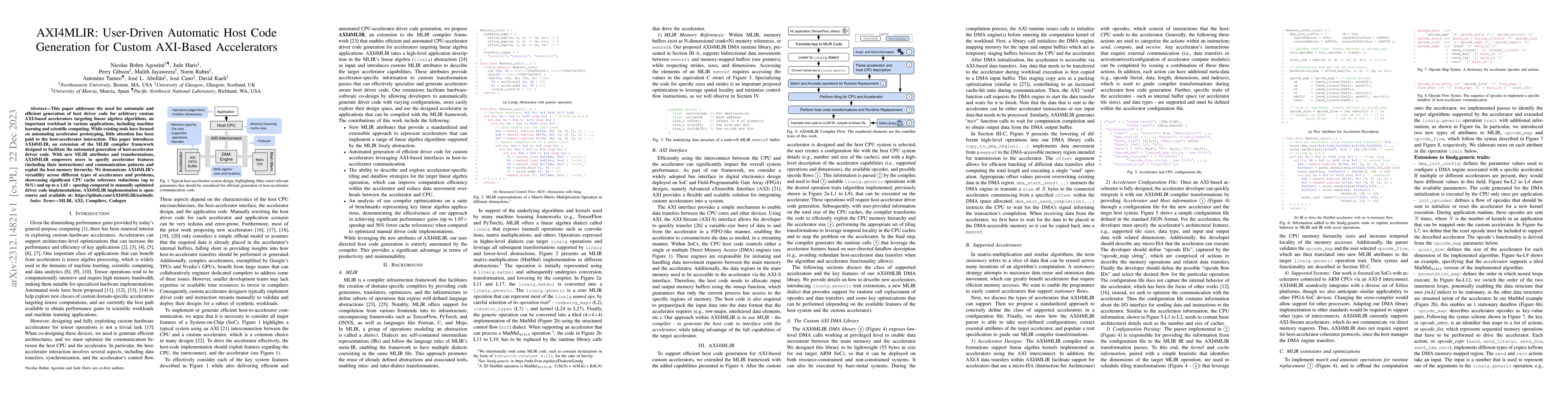 Thumbnail for AXI4MLIR: User-Driven Automatic Host Code Generation for Custom
  AXI-Based Accelerators