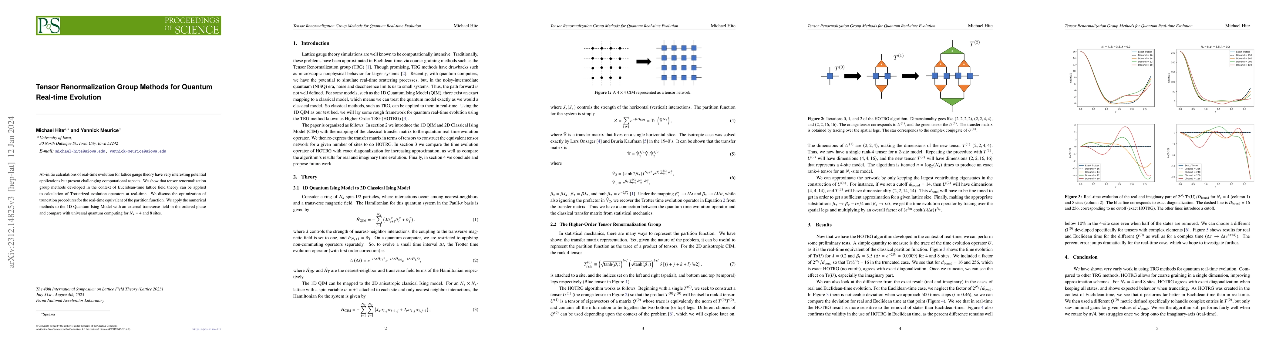 Thumbnail for Tensor Renormalization Group Methods for Quantum Real-time Evolution