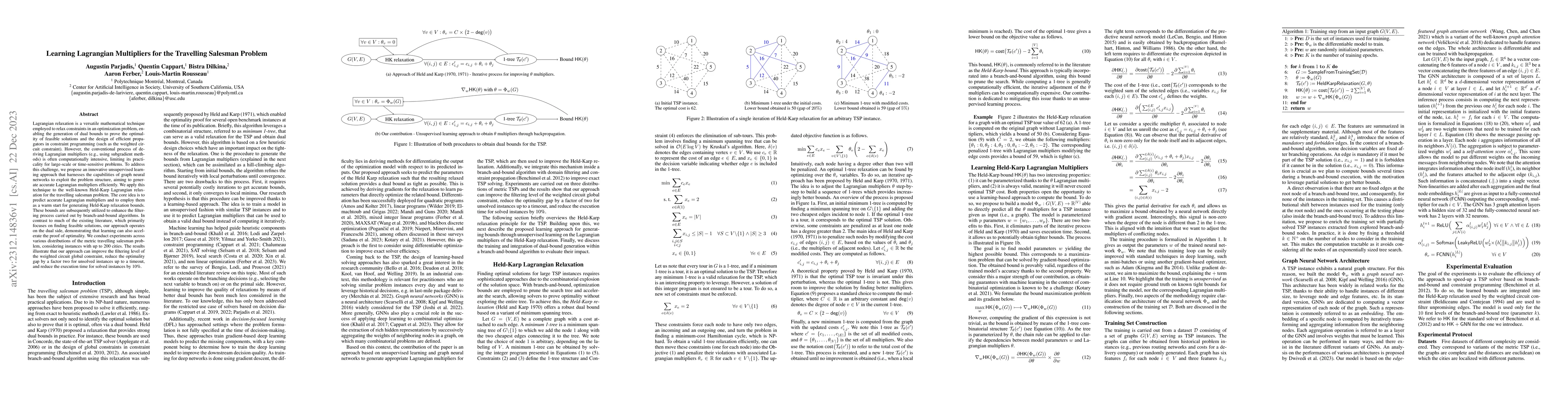 Thumbnail for Learning Lagrangian Multipliers for the Travelling Salesman Problem