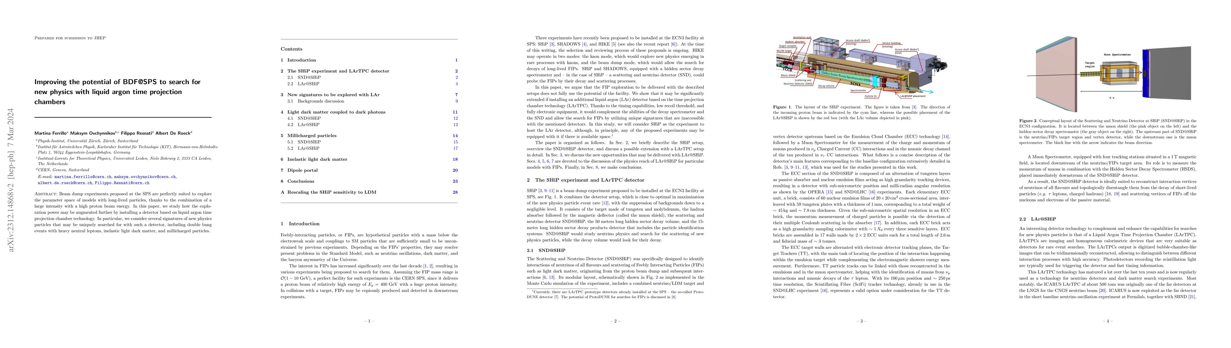 Thumbnail for Improving the potential of BDF@SPS to search for new physics with liquid
  argon time projection chambers