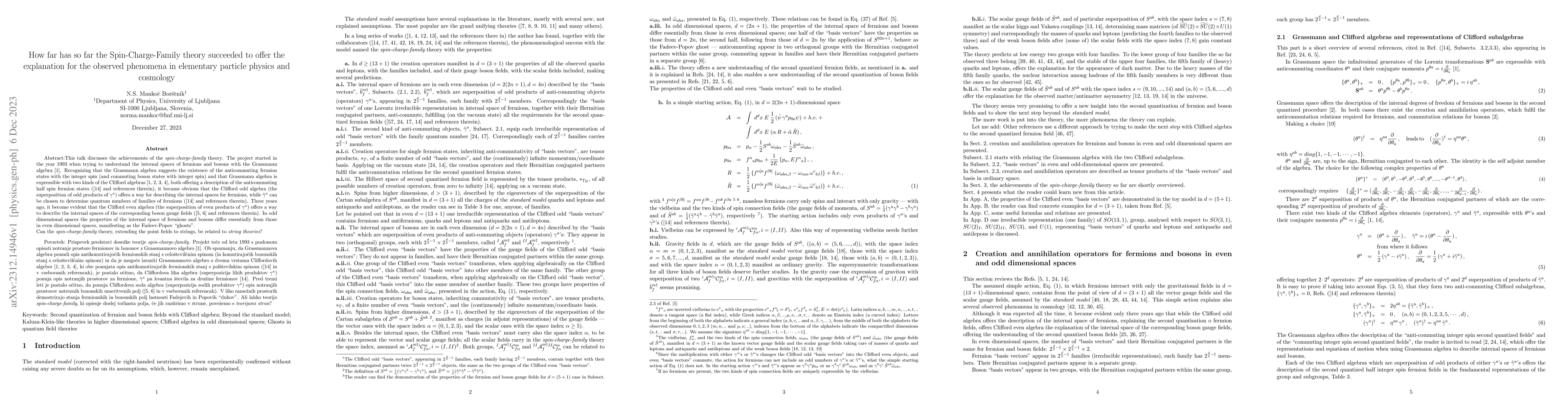 Thumbnail for How far has so far the Spin-Charge-Family theory succeeded to offer the
  explanation for the observed phenomena in elementary particle physics and
  cosmology