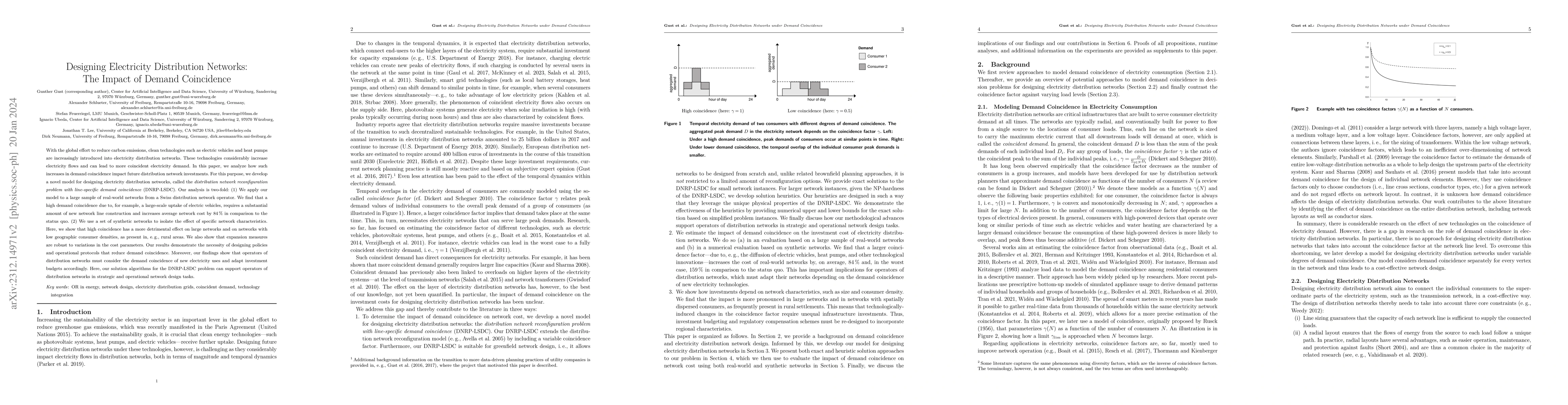 Thumbnail for Designing Electricity Distribution Networks: The Impact of Demand
  Coincidence