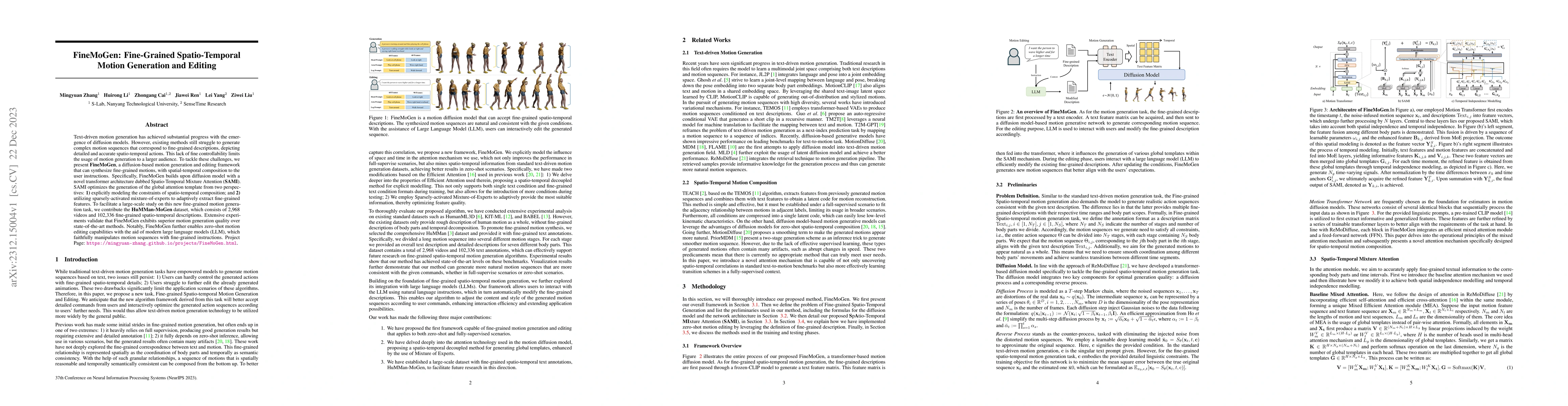 Thumbnail for FineMoGen: Fine-Grained Spatio-Temporal Motion Generation and Editing