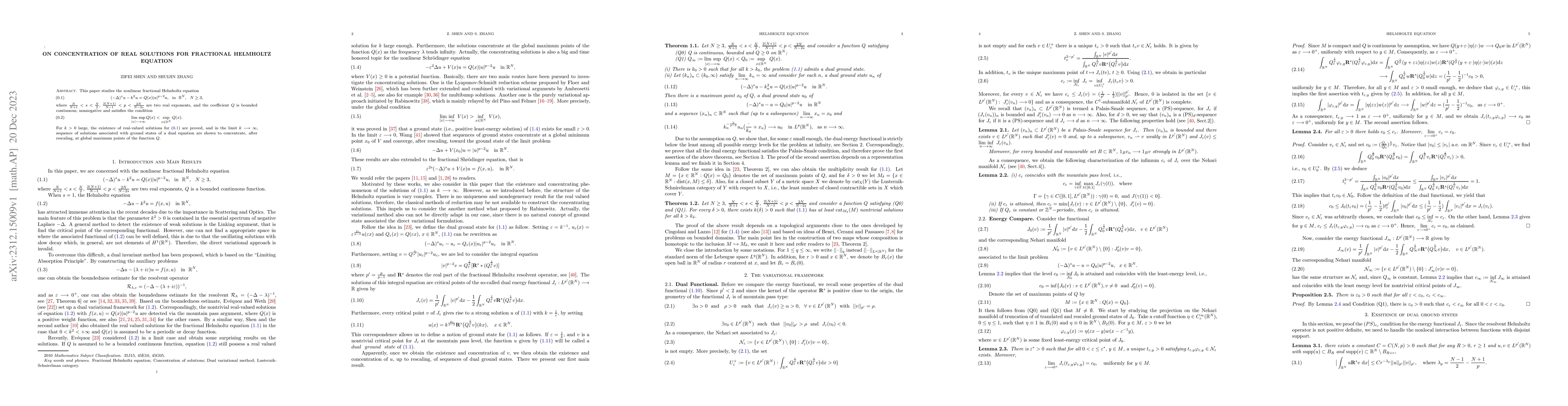 Thumbnail for On concentration of real solutions for fractional Helmholtz equation