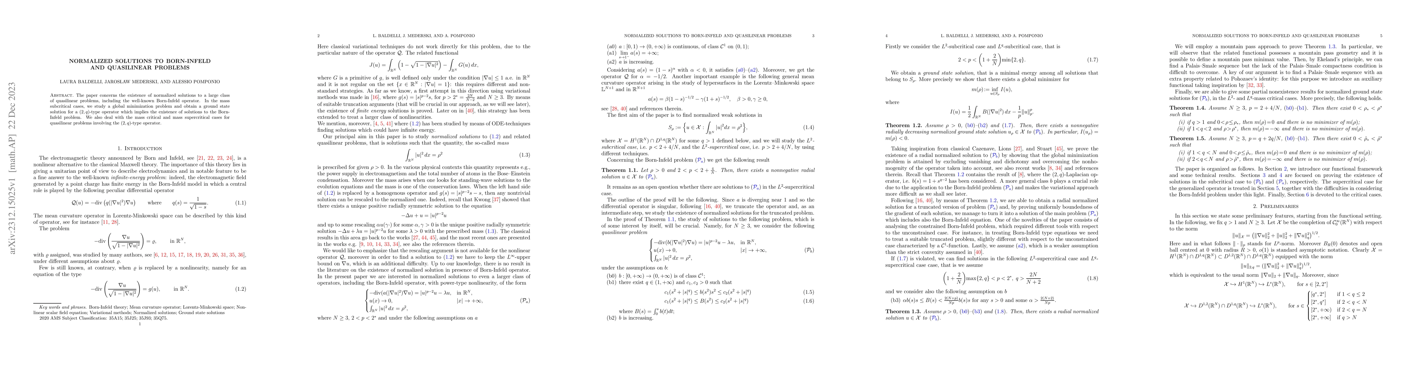 Thumbnail for Normalized solutions to Born-Infeld and quasilinear problems