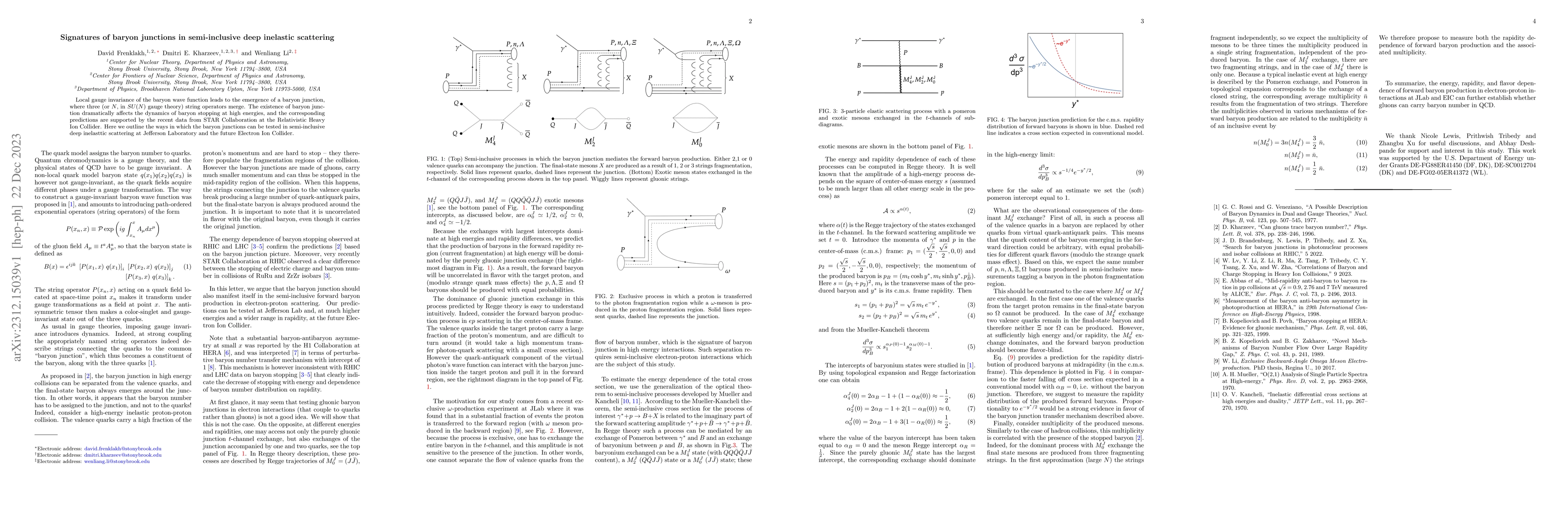 Thumbnail for Signatures of baryon junctions in semi-inclusive deep inelastic
  scattering