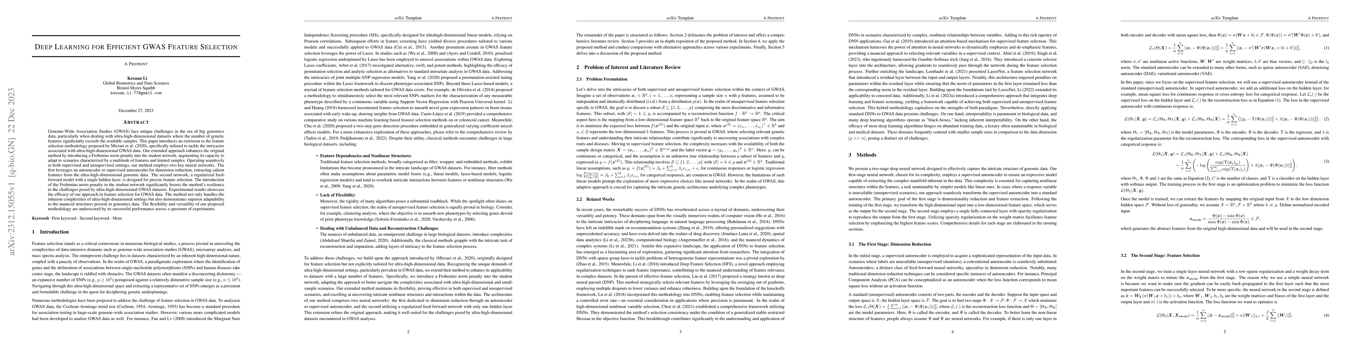 Thumbnail for Deep Learning for Efficient GWAS Feature Selection