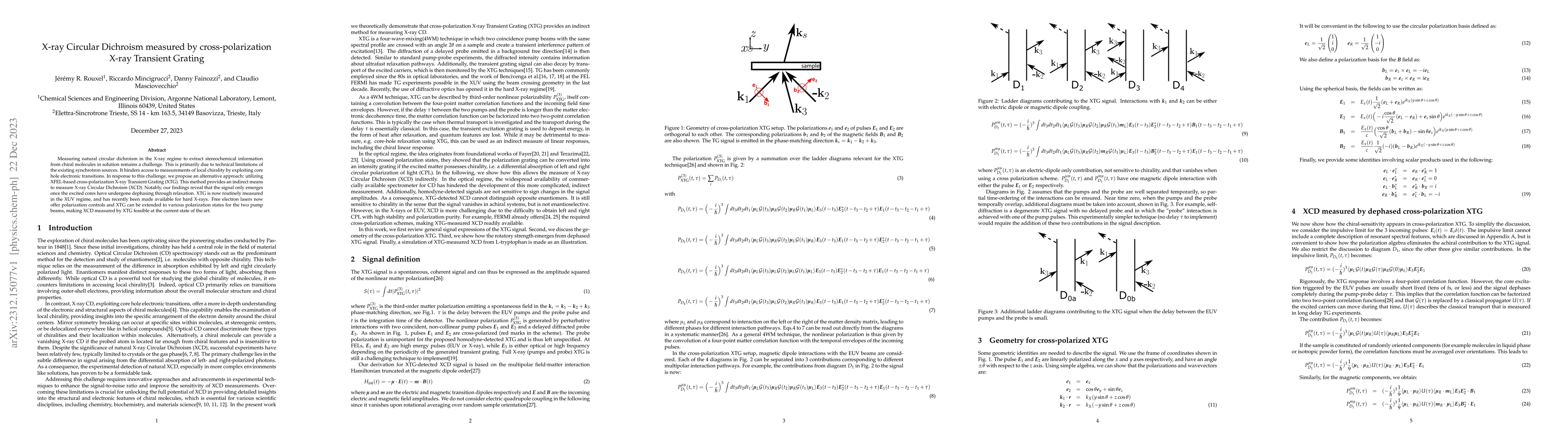 Thumbnail for X-ray Circular Dichroism measured by cross-polarization X-ray Transient
  Grating