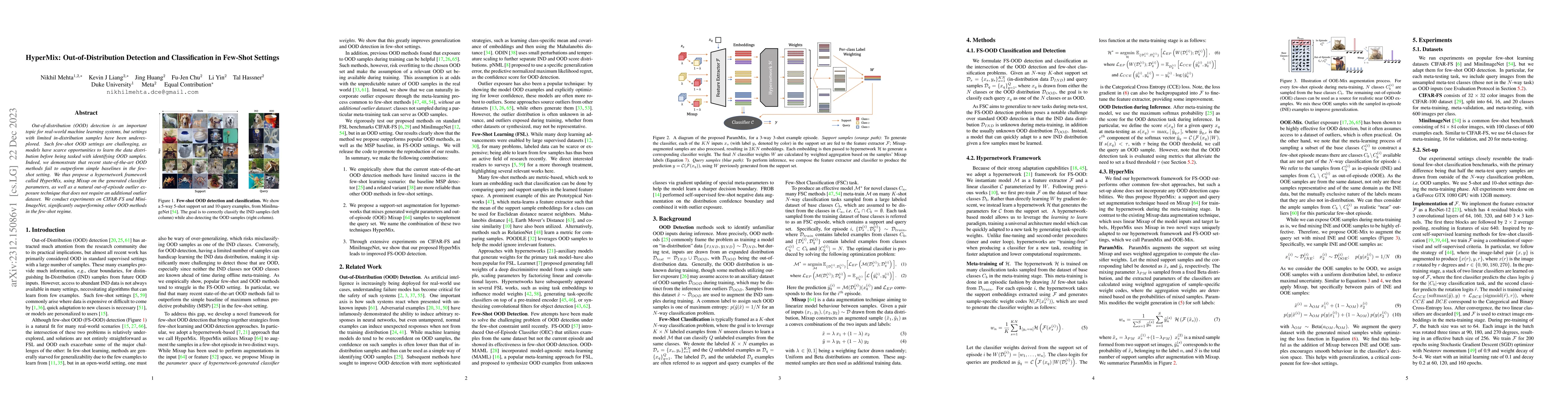 Thumbnail for HyperMix: Out-of-Distribution Detection and Classification in Few-Shot
  Settings