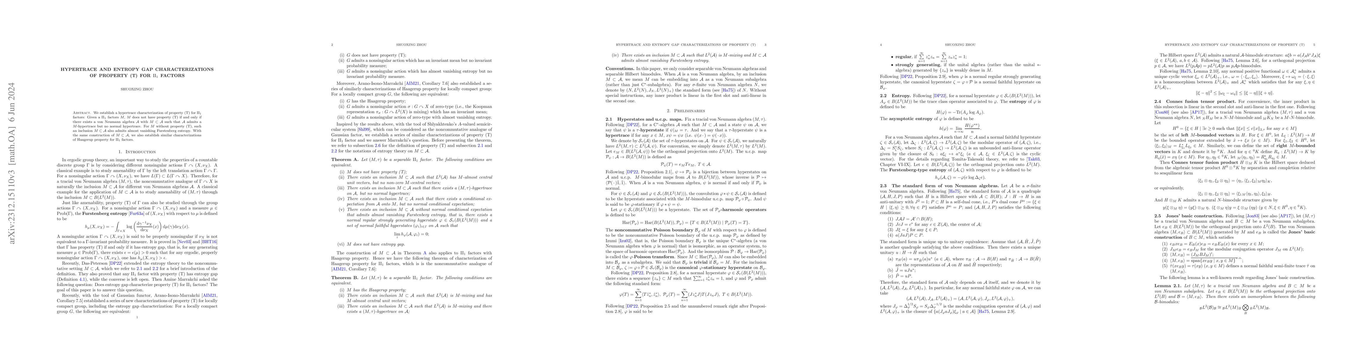 Thumbnail for Hypertrace and entropy gap characterizations of property (T) for
  $\mathrm{II}_1$ factors