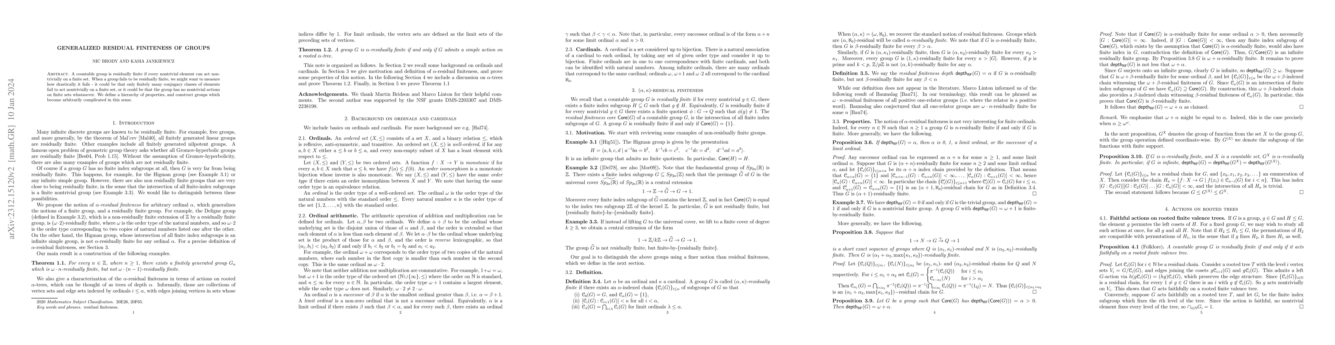 Thumbnail for Generalized Residual Finiteness of Groups