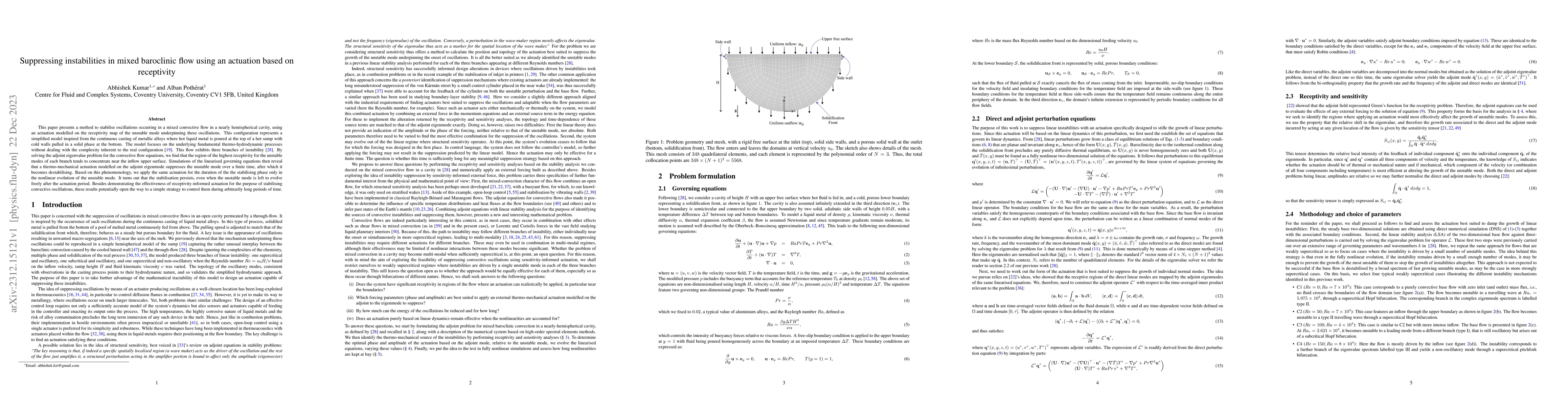 Thumbnail for Suppressing instabilities in mixed baroclinic flow using an actuation
  based on receptivity