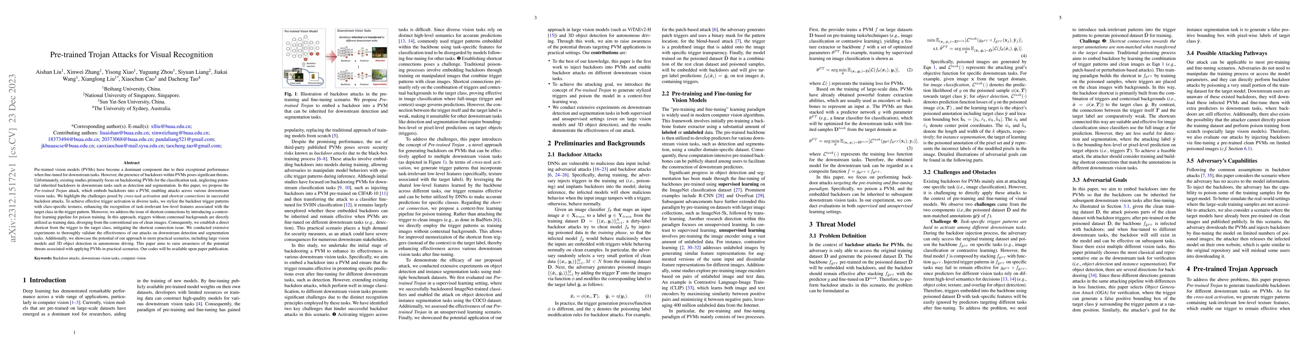 Thumbnail for Pre-trained Trojan Attacks for Visual Recognition