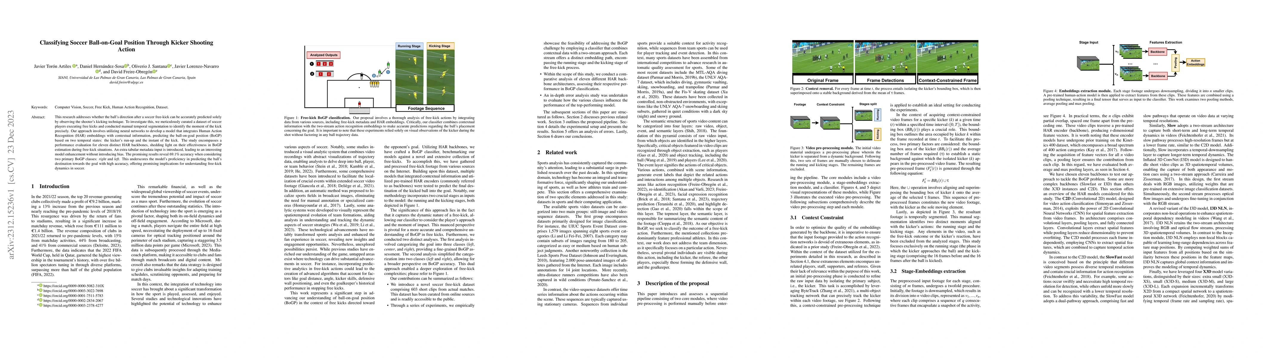 Thumbnail for Classifying Soccer Ball-on-Goal Position Through Kicker Shooting Action
