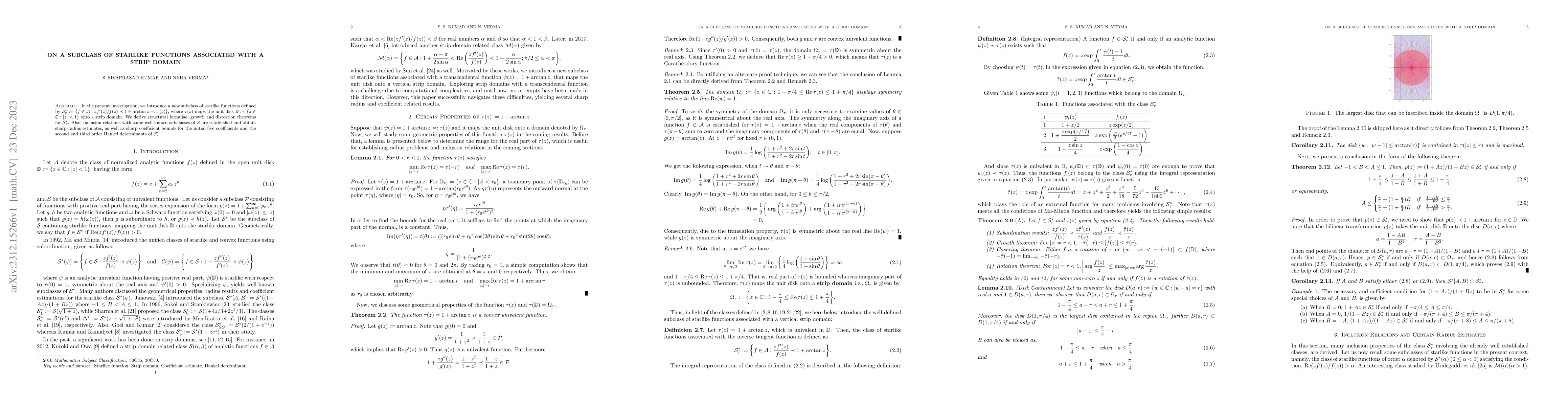 Thumbnail for On a Subclass of Starlike Functions Associated with a Strip Domain