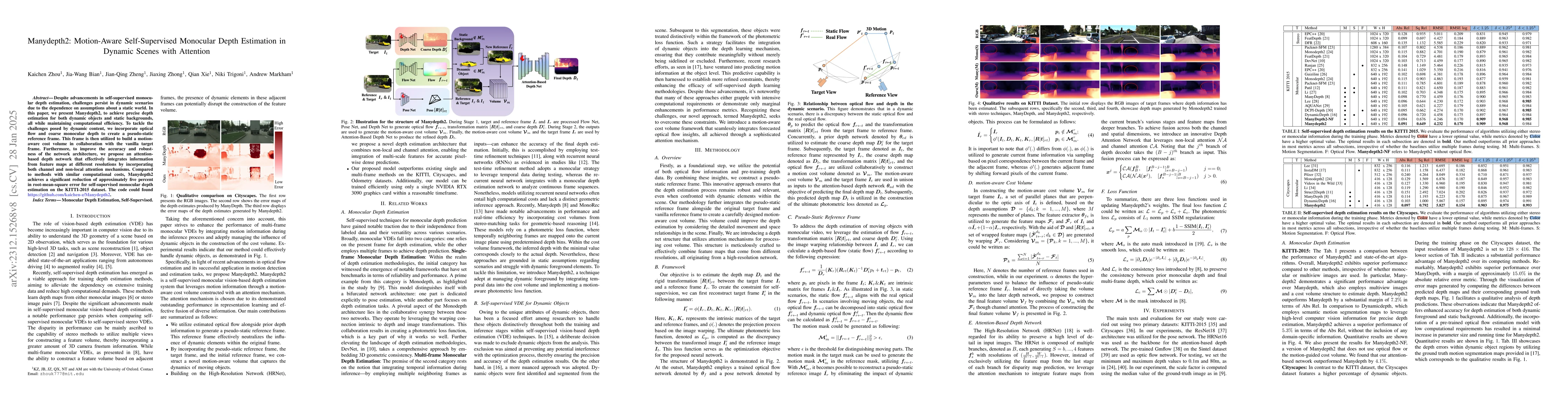 Thumbnail for MGDepth: Motion-Guided Cost Volume For Self-Supervised Monocular Depth
  In Dynamic Scenarios