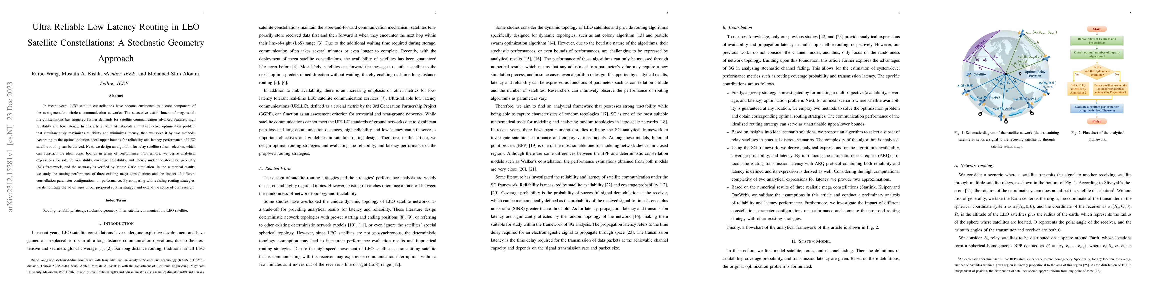 Thumbnail for Ultra Reliable Low Latency Routing in LEO Satellite Constellations: A
  Stochastic Geometry Approach