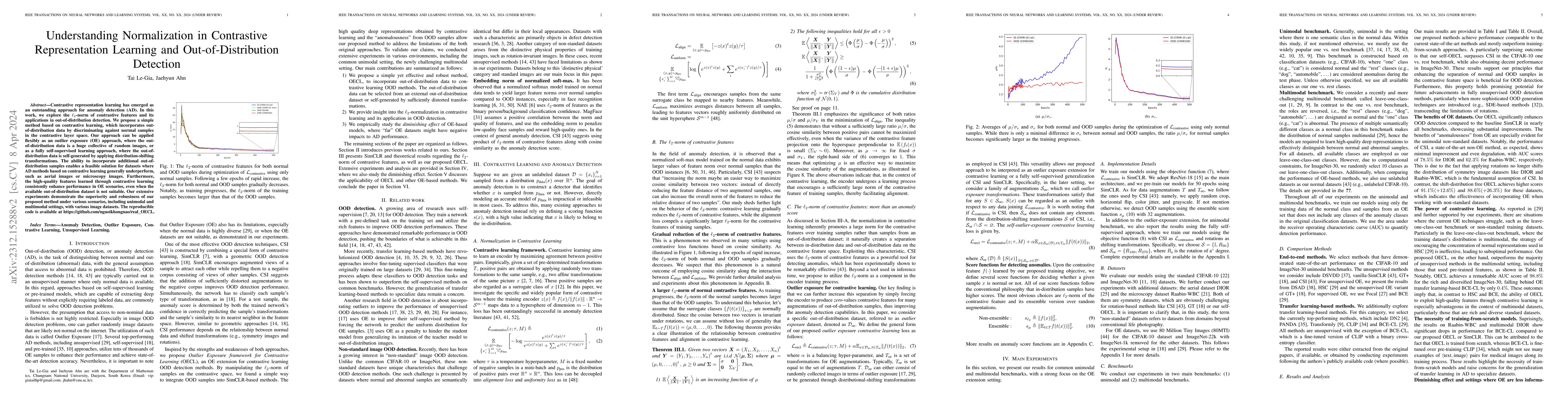 Thumbnail for Understanding normalization in contrastive representation learning and
  out-of-distribution detection