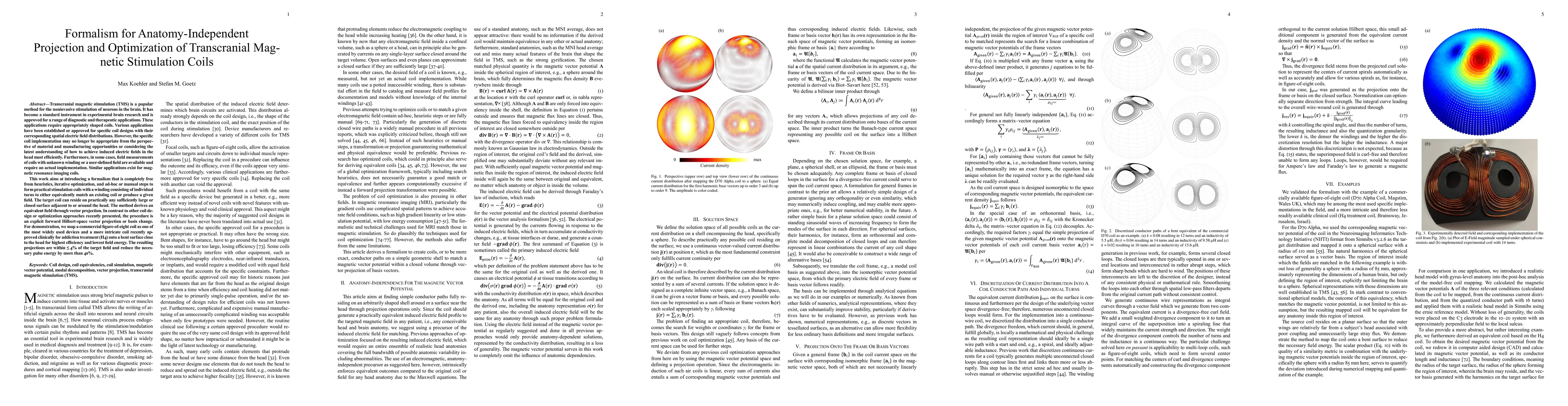 Thumbnail for Formalism for Anatomy-Independent Projection and Optimization of
  Transcranial Magnetic Stimulation Coils