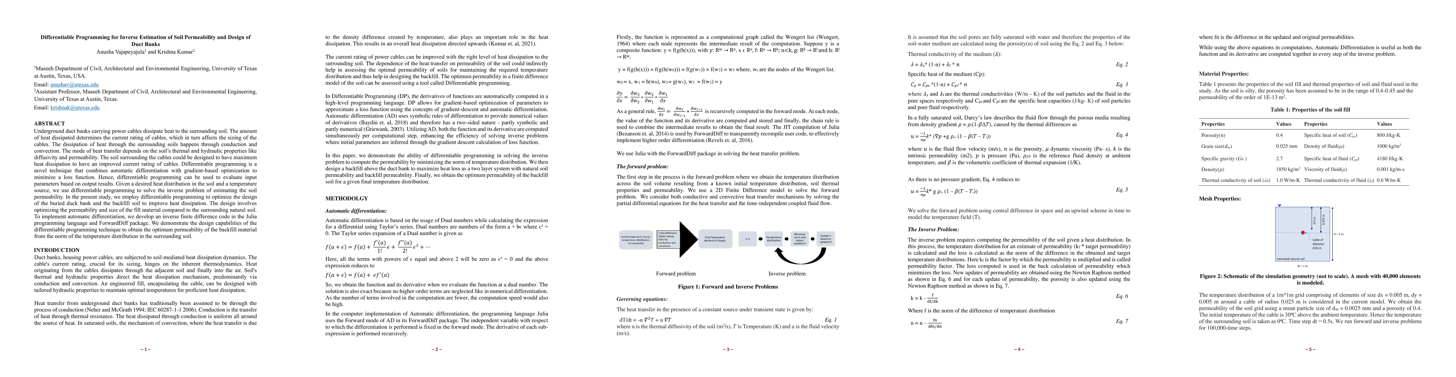 Thumbnail for Differentiable programming for inverse estimation of soil permeability
  and design of duct banks