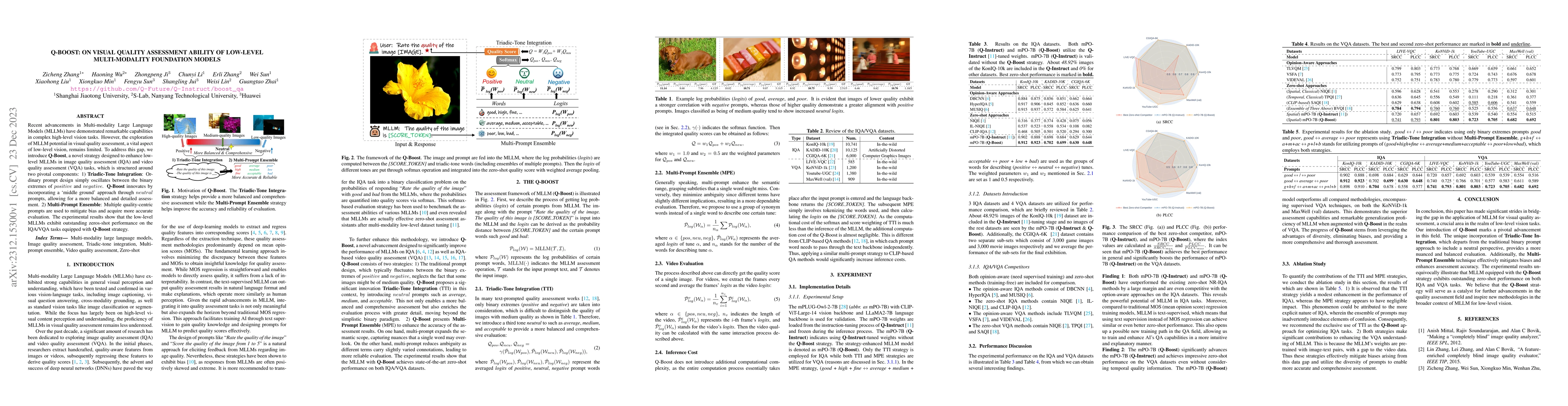 Thumbnail for Q-Boost: On Visual Quality Assessment Ability of Low-level
  Multi-Modality Foundation Models