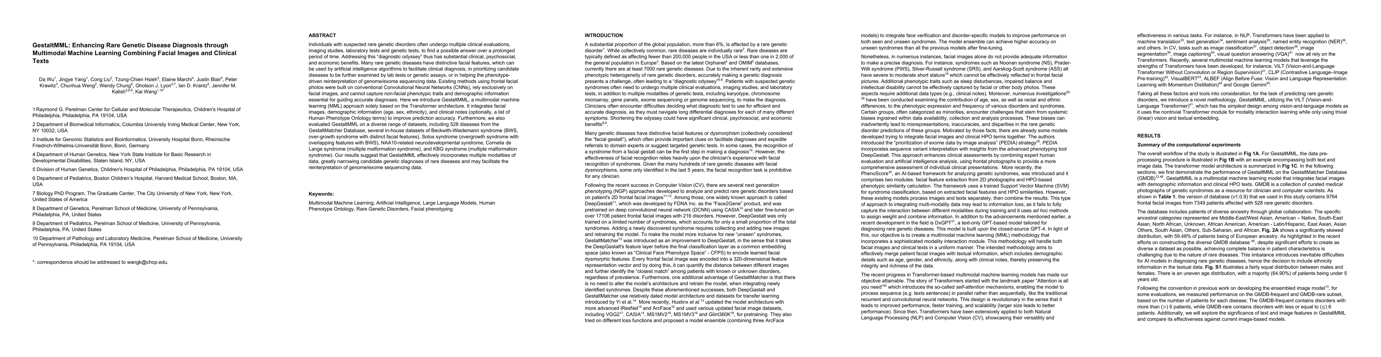 Thumbnail for GestaltMML: Enhancing Rare Genetic Disease Diagnosis through Multimodal
  Machine Learning Combining Facial Images and Clinical Texts