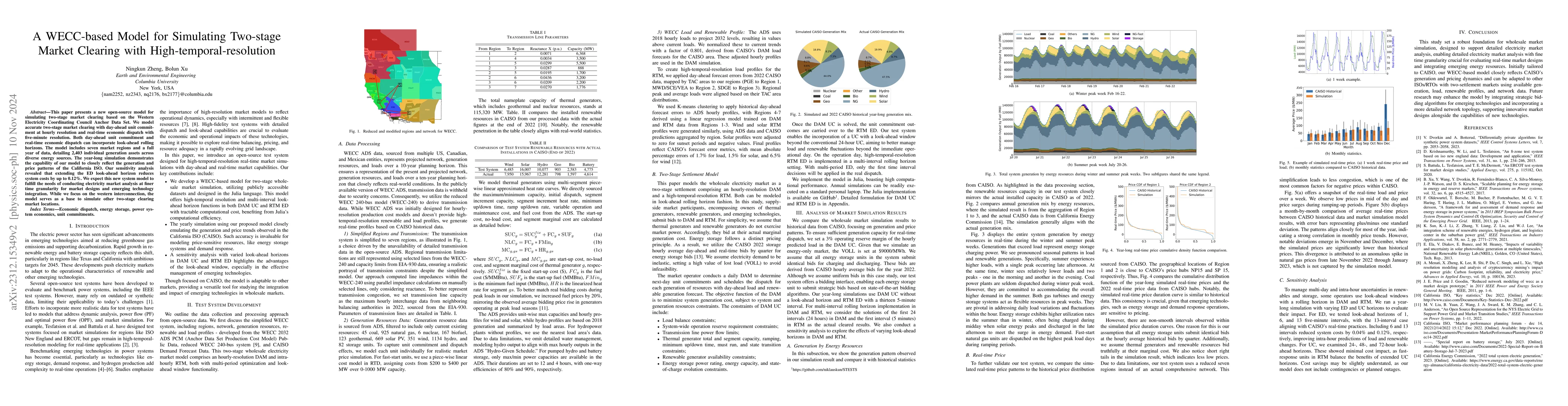 Thumbnail for A WECC-based Model for Simulating Two-stage Market Clearing with
  High-temporal-resolution