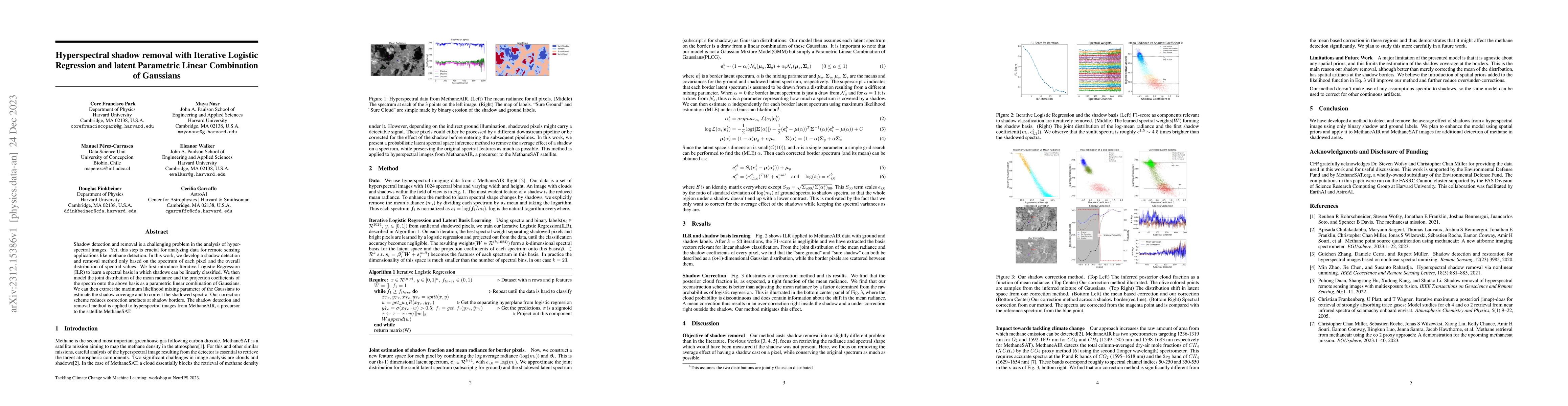 Thumbnail for Hyperspectral shadow removal with Iterative Logistic Regression and
  latent Parametric Linear Combination of Gaussians