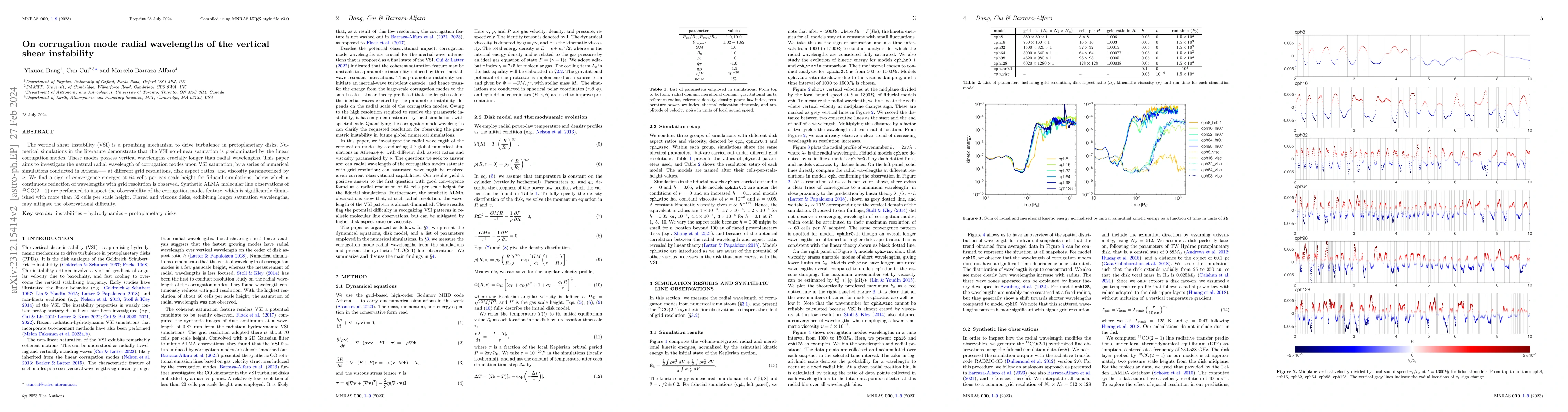 Thumbnail for On corrugation mode radial wavelengths of the vertical shear instability
