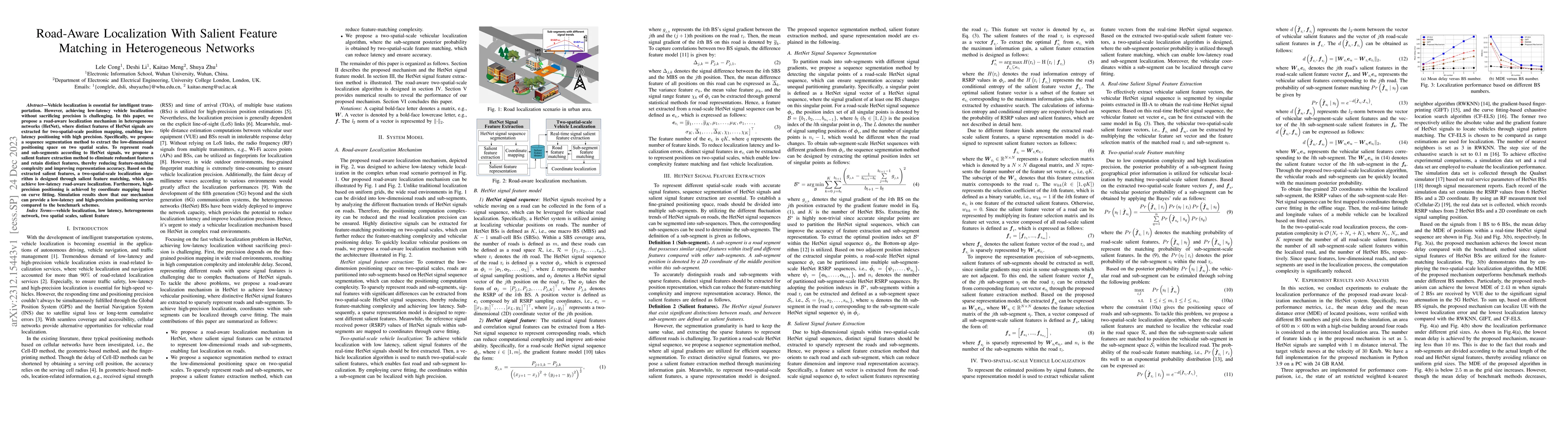 Thumbnail for Road-Aware Localization With Salient Feature Matching in Heterogeneous
  Networks