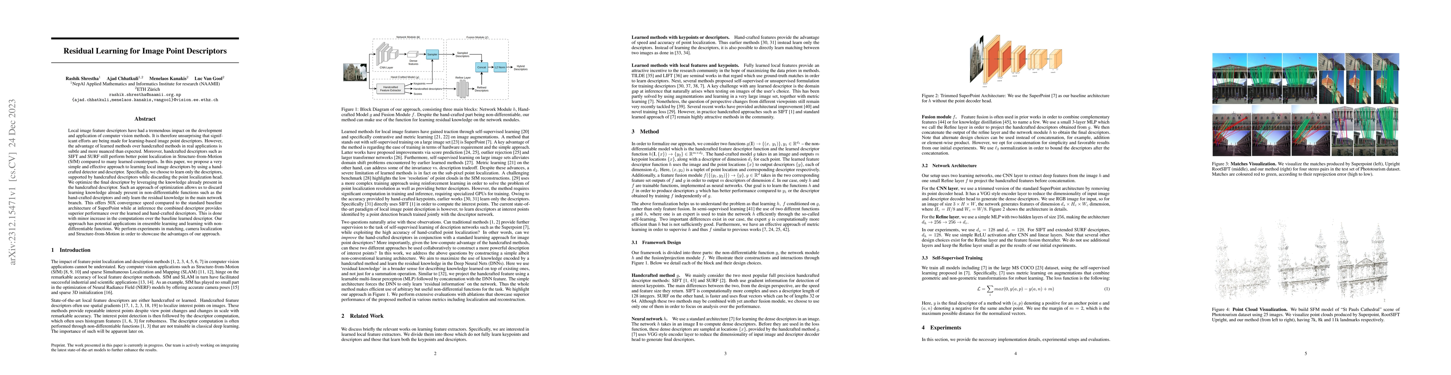 Thumbnail for Residual Learning for Image Point Descriptors