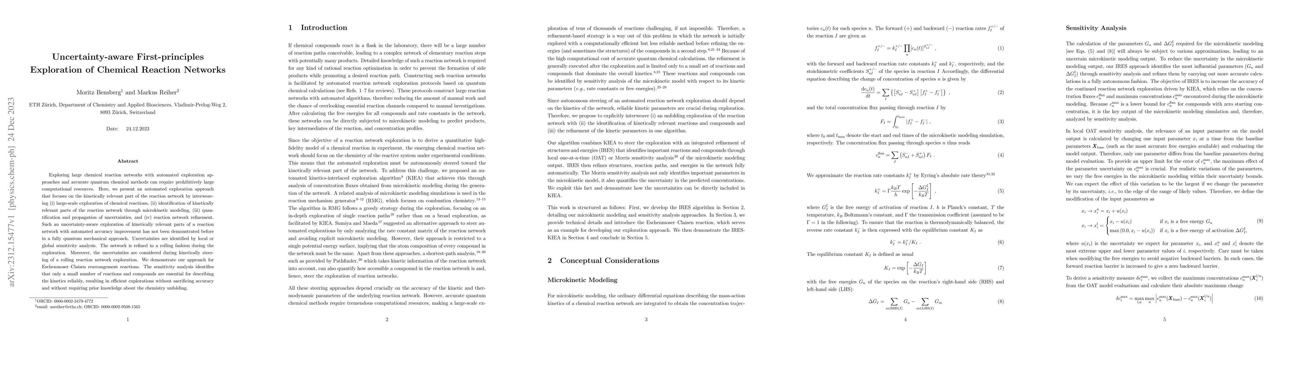 Thumbnail for Uncertainty-aware First-principles Exploration of Chemical Reaction
  Networks