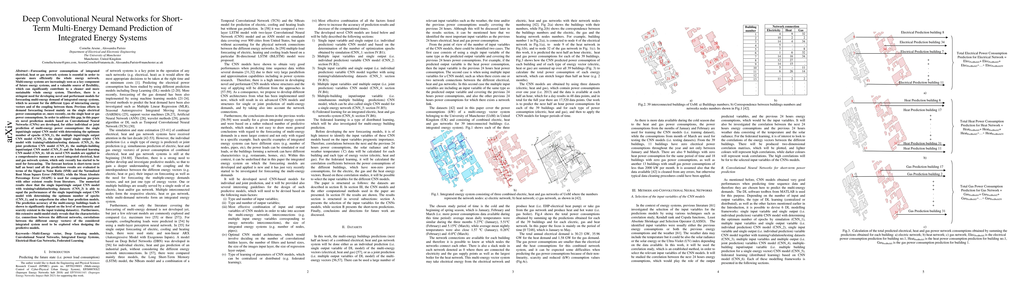 Thumbnail for Deep Convolutional Neural Networks for Short-Term Multi-Energy Demand
  Prediction of Integrated Energy Systems