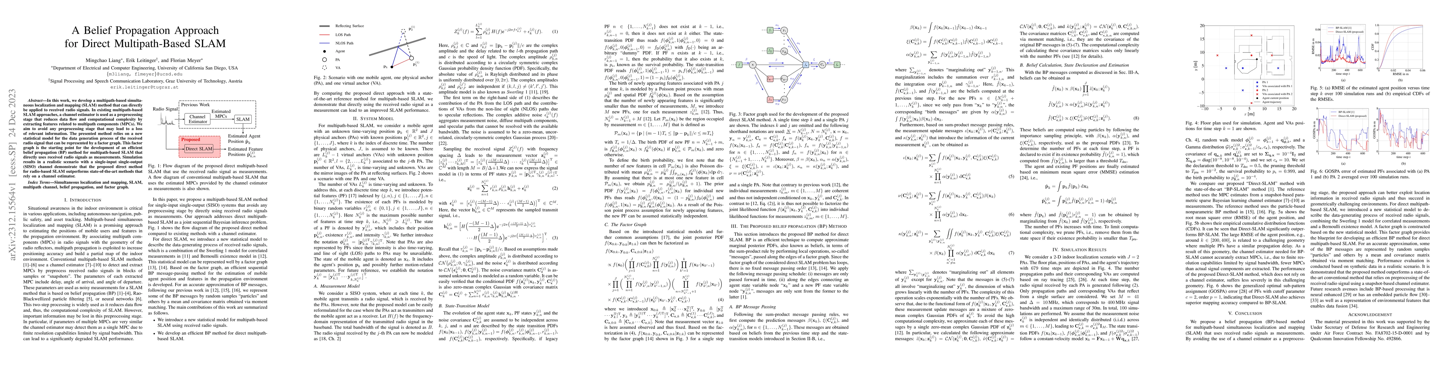 Thumbnail for A Belief Propagation Approach for Direct Multipath-Based SLAM
