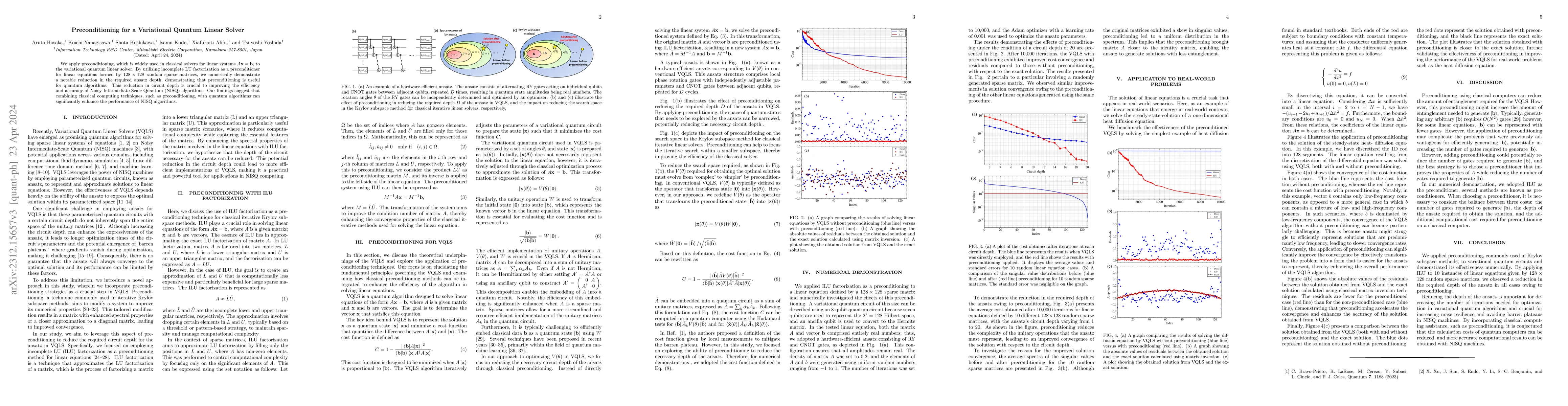 Thumbnail for Preconditioning for a Variational Quantum Linear Solver