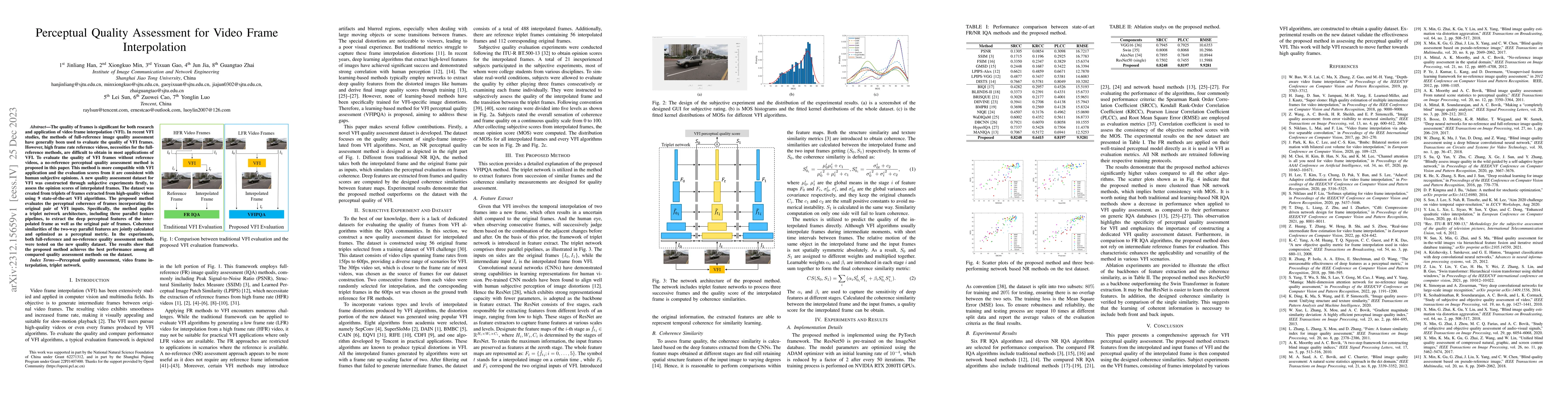 Thumbnail for Perceptual Quality Assessment for Video Frame Interpolation