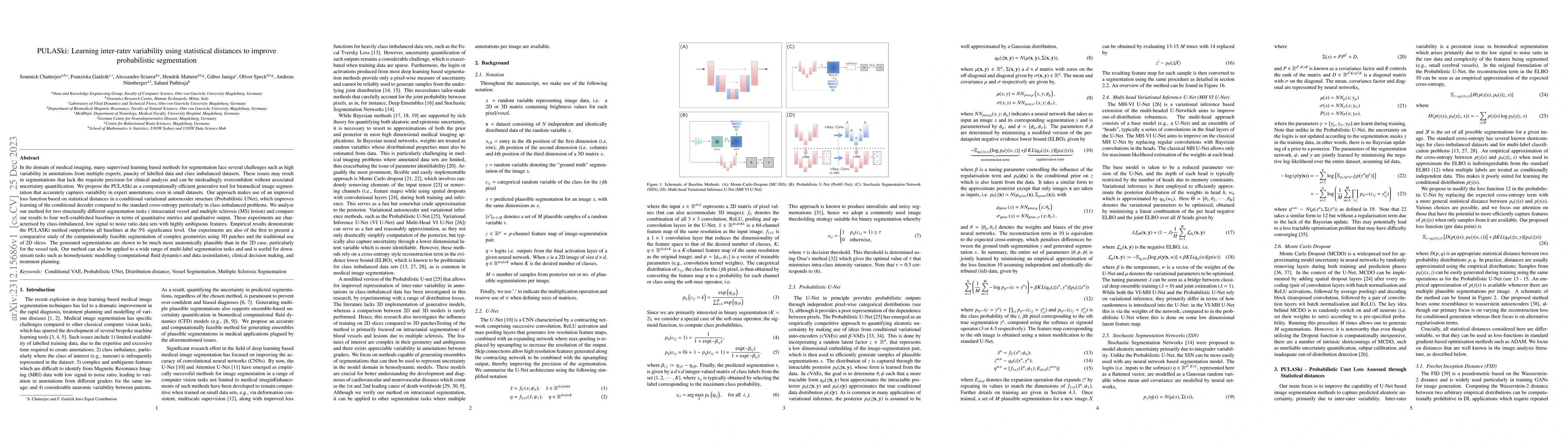 Thumbnail for PULASki: Learning inter-rater variability using statistical distances to
  improve probabilistic segmentation