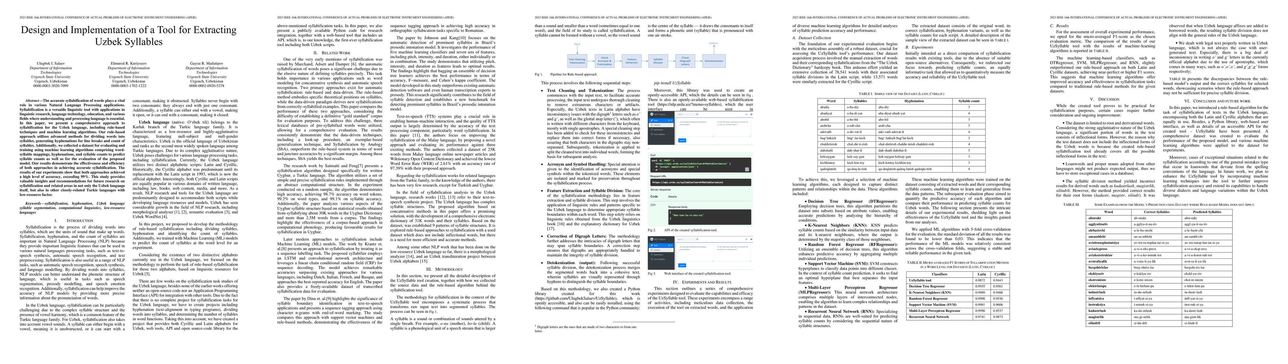 Thumbnail for Design and Implementation of a Tool for Extracting Uzbek Syllables