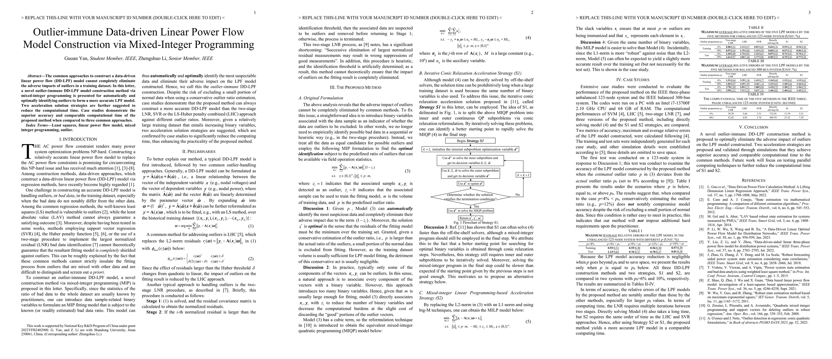 Thumbnail for Outlier-immune Data-driven Linear Power Flow Model Construction via
  Mixed-Integer Programming