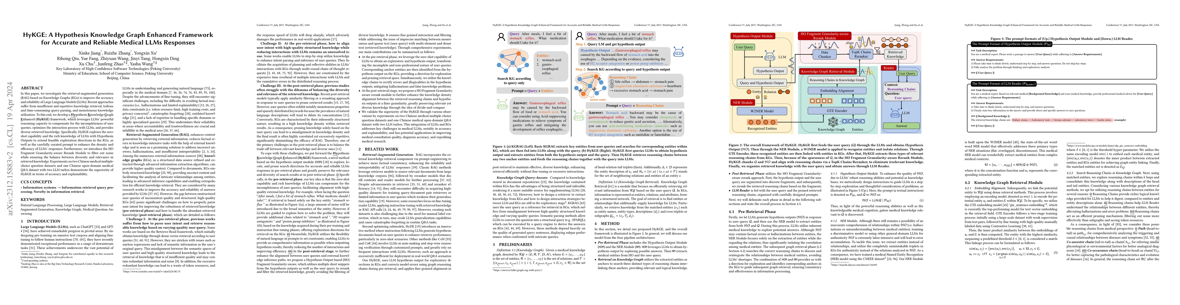 Thumbnail for HyKGE: A Hypothesis Knowledge Graph Enhanced Framework for Accurate and
  Reliable Medical LLMs Responses
