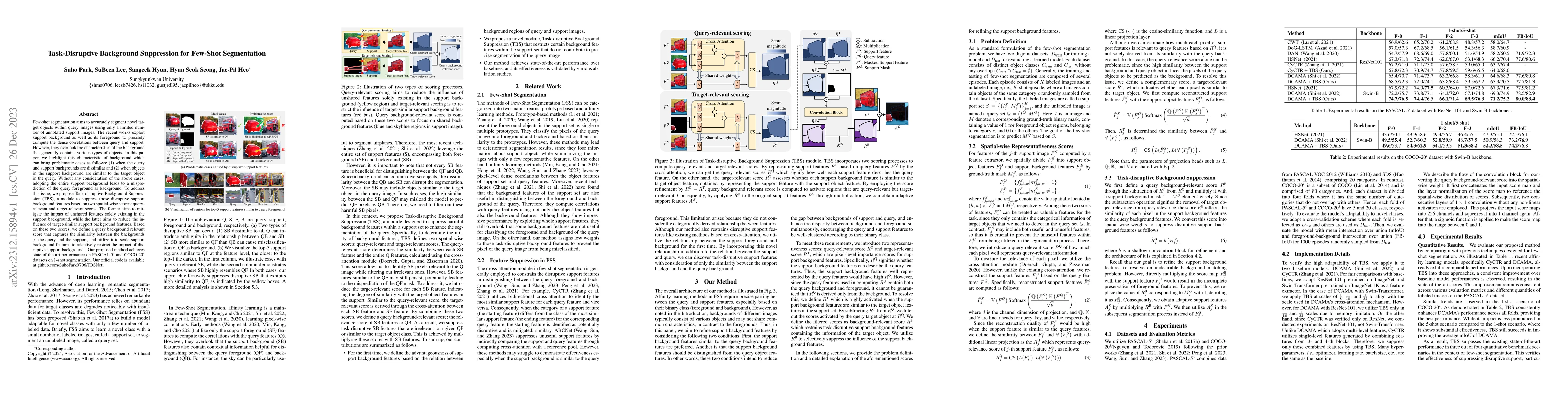 Thumbnail for Task-Disruptive Background Suppression for Few-Shot Segmentation