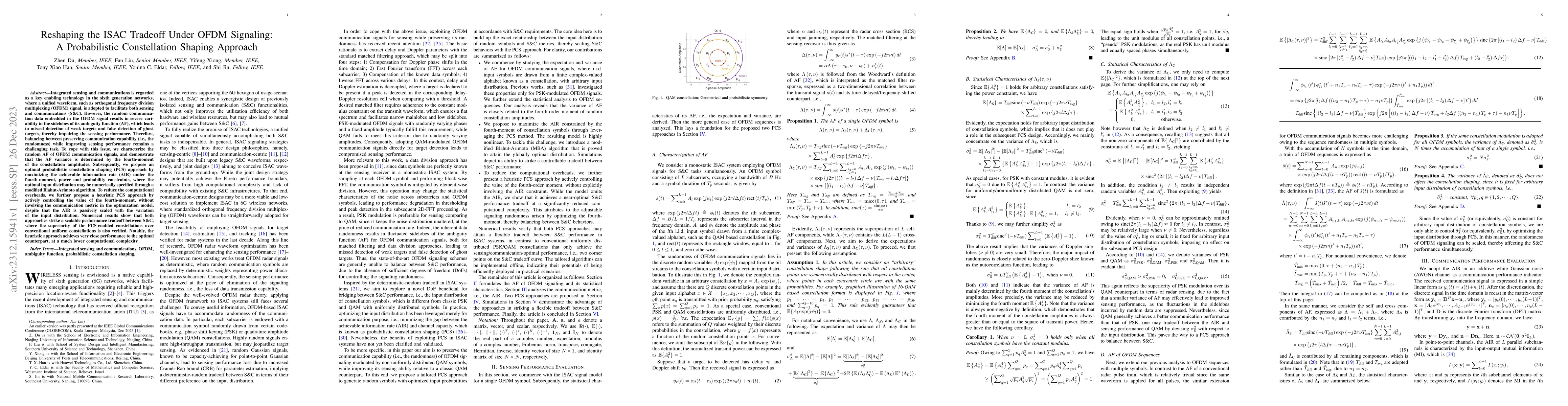Thumbnail for Reshaping the ISAC Tradeoff Under OFDM Signaling: A Probabilistic
  Constellation Shaping Approach