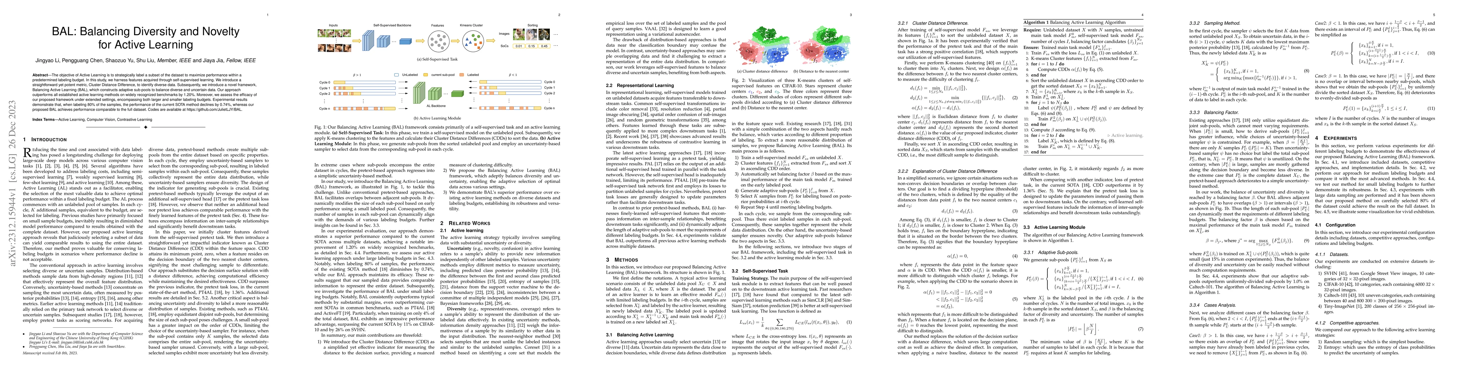 Thumbnail for BAL: Balancing Diversity and Novelty for Active Learning