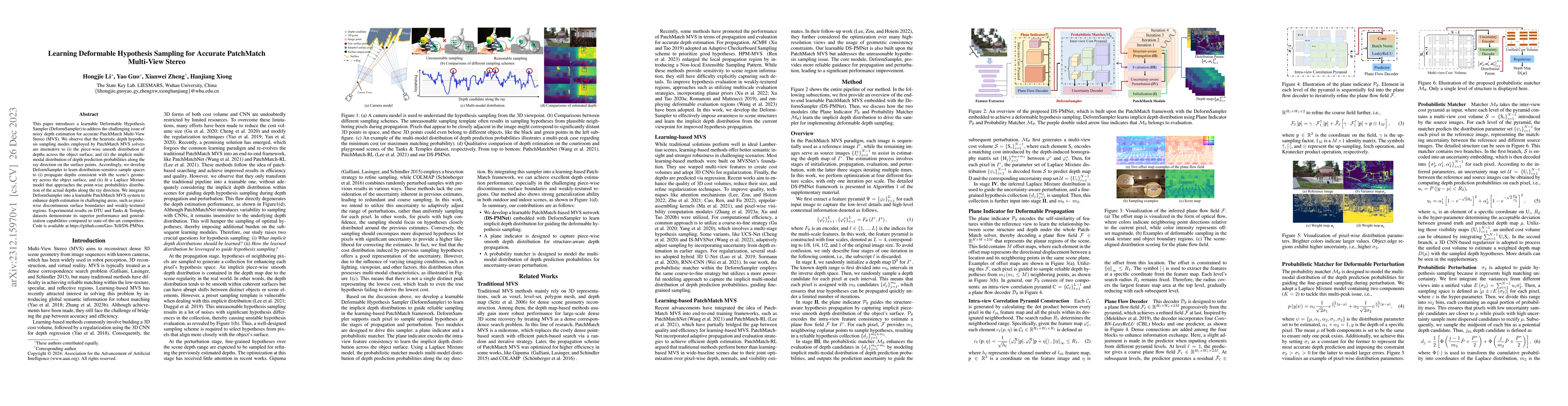 Thumbnail for Learning Deformable Hypothesis Sampling for Accurate PatchMatch
  Multi-View Stereo