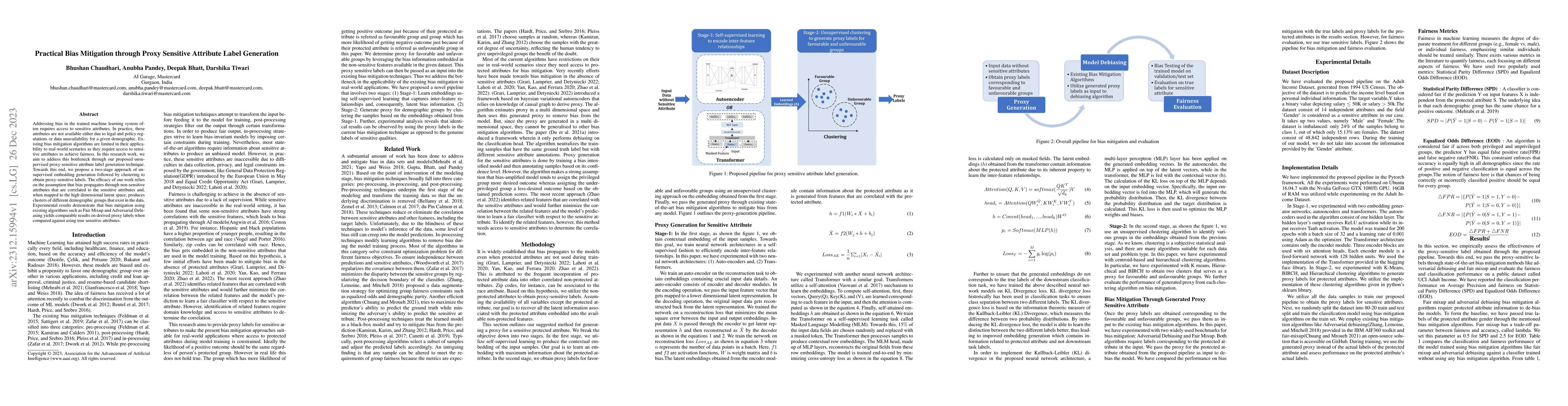 Thumbnail for Practical Bias Mitigation through Proxy Sensitive Attribute Label
  Generation