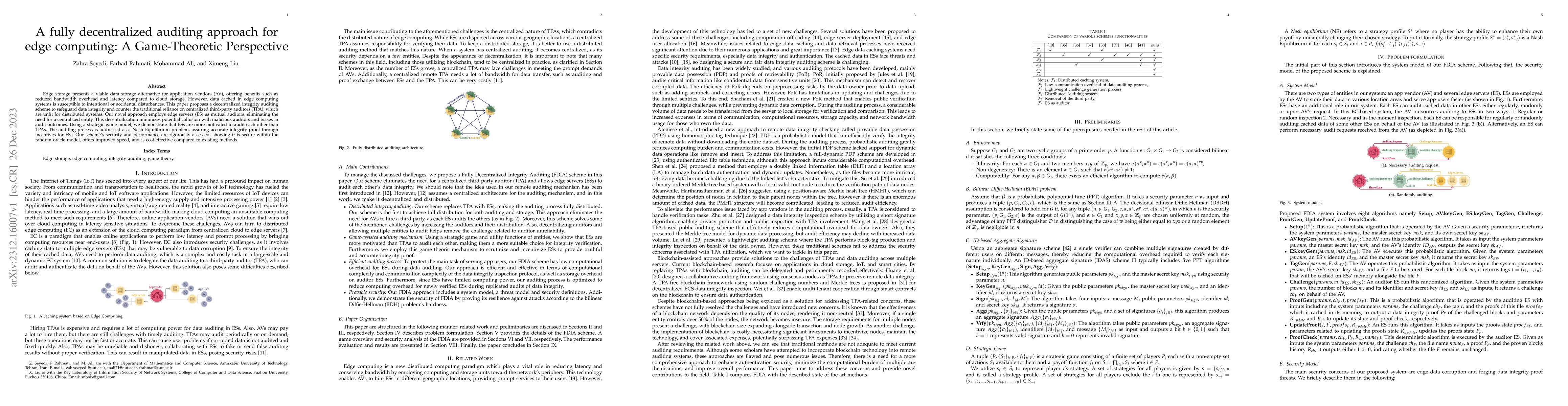 Thumbnail for A fully decentralized auditing approach for edge computing: A
  Game-Theoretic Perspective